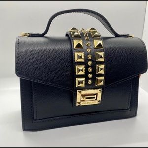Valentino gold studded crossbody bag